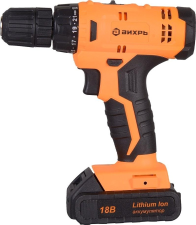 Шуруповерт аккумуляторный Вихрь ДА-18Л-2К 72/14/9